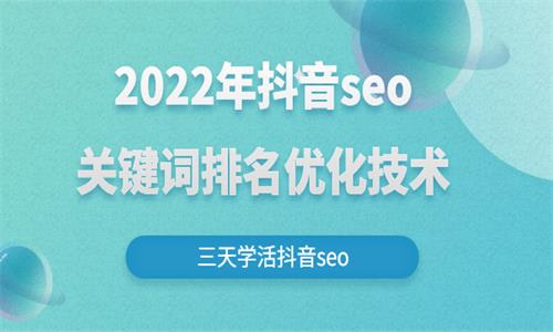 2022年抖音seo关键词排名优化技术，三天学活抖音seo插图
